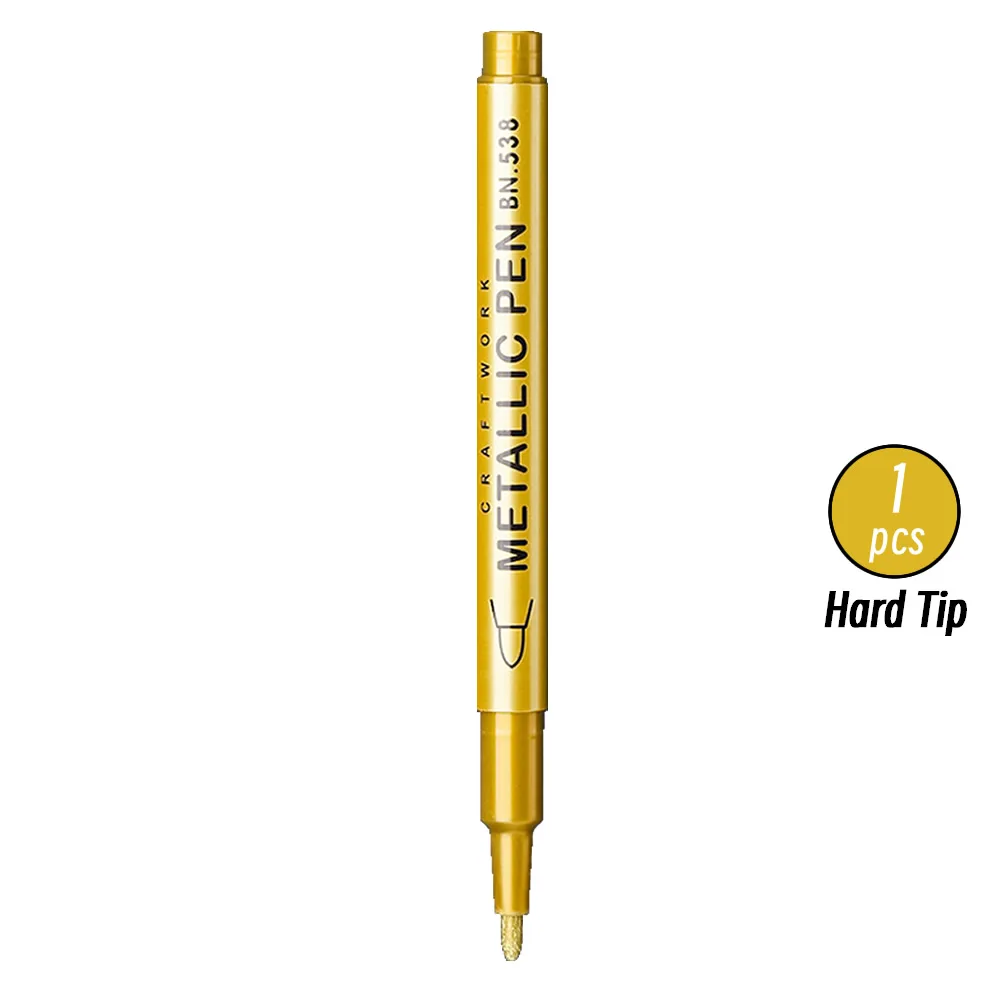 20 stks Borstel Metallic Verf Marker Pennen Goud Zilver Kleur Permanente Art Marker Voor Manga Ambachten Scrapbooking Briefpapier Leveringen
