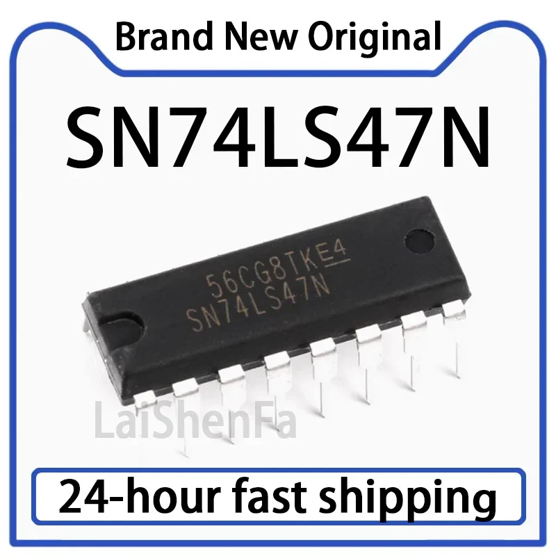 10PCS SN74LS47N Bcd…