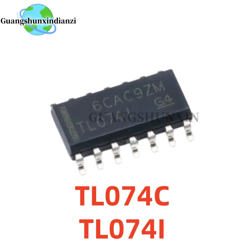 10Pcs 100% New TL074CDT TL074C TL074I TL074IDR SOP-14 Best Quality Transistor In Stock