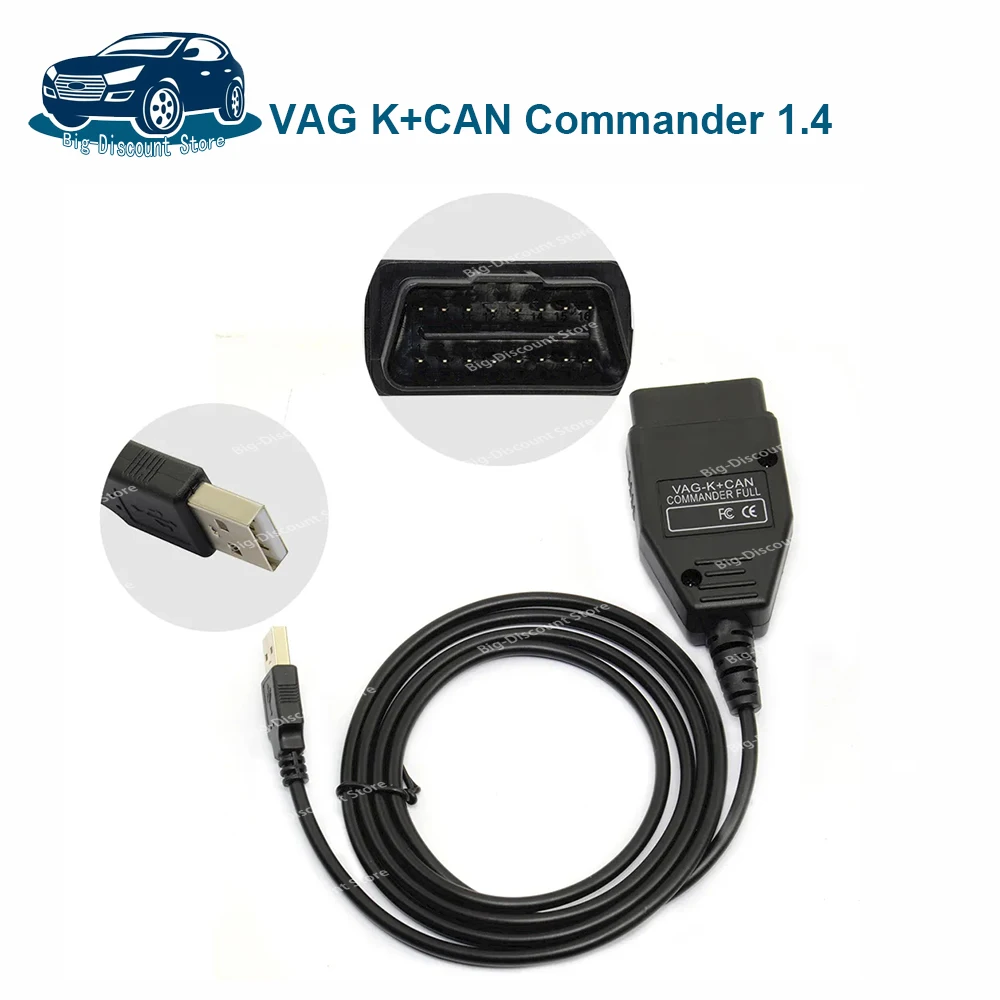 2024 v-A-G k kann commander 1,4 ftdi pic18f25k80 obd2 obdii V-A-g 1,4 kabels canner für V-W/AU-DI diagnose scanner werkzeug