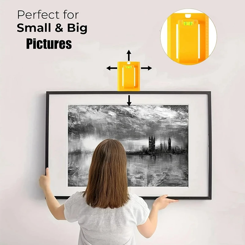 Imagem -05 - Goodsnova-picture Hanging Kit com Nível Picture Hanging Tool Easy Making Posição Perfect Wall Picture Hanger