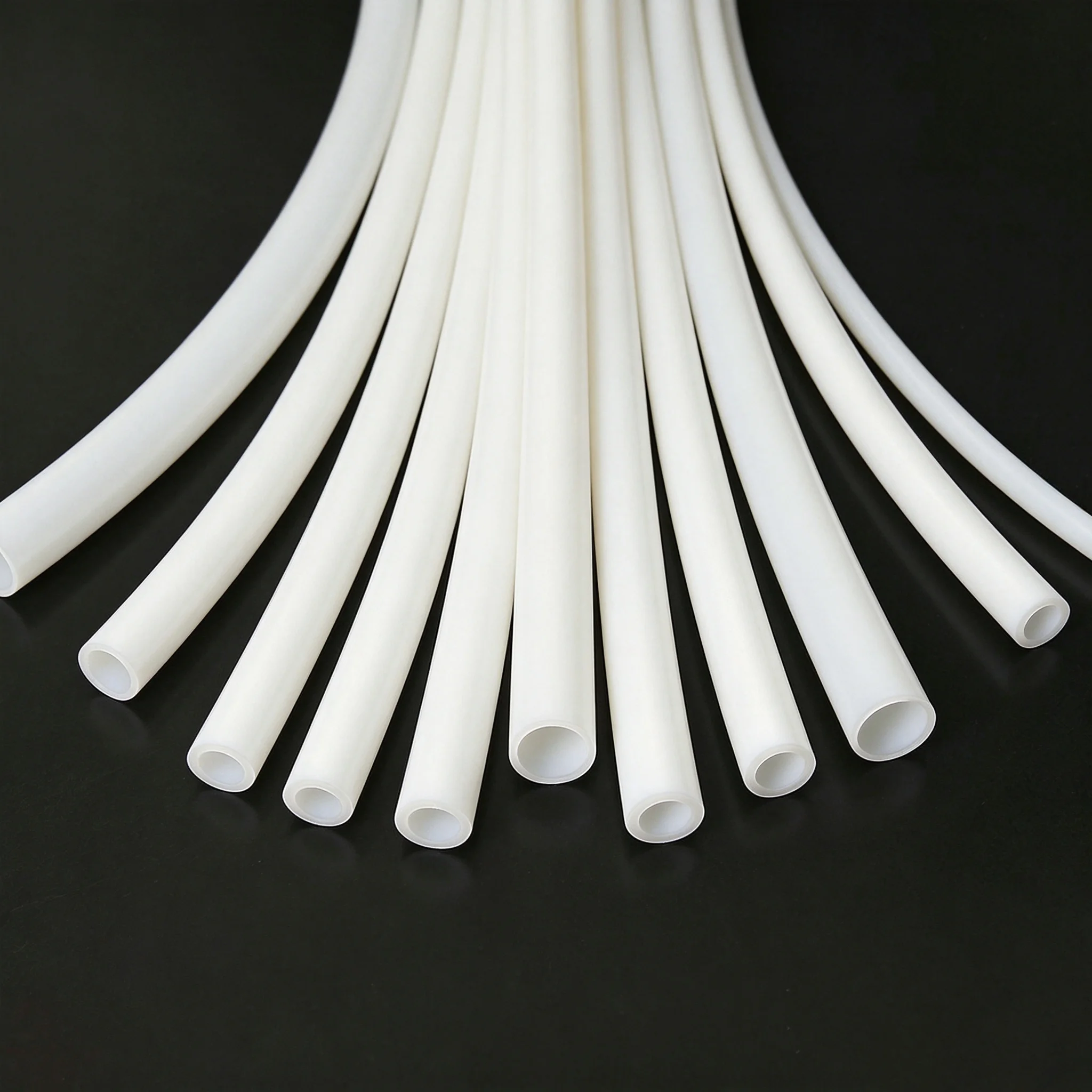 High Temperature Resistance 260Deg C White PTFE Tubing OD 12.7m*ID9.53mm - Chemical Resistant Non-Stick Insulating Tubing