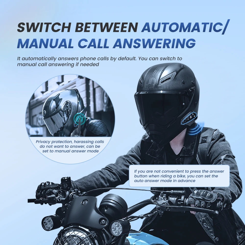 Motocykl kask z zestawem słuchawkowym Bluetooth 5.0 EDR 3 sztuk wymień rama słuchawki bezprzewodowe słuchawki IP67 wodoodporna Roise redukcji