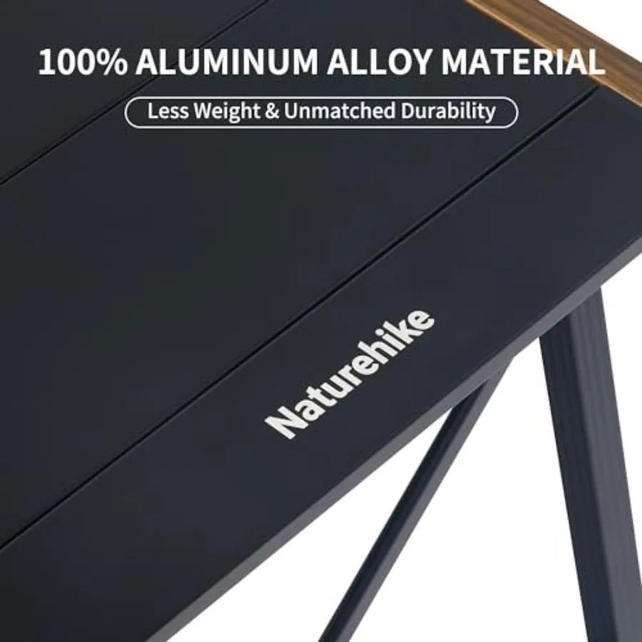 طاولة تخييم IGT قابلة للطي، نظام طهي خارجي محمول مع إطار ألومنيوم خفيف الوزن وحقيبة حمل للتخييم في السيارة والنزهات R #6