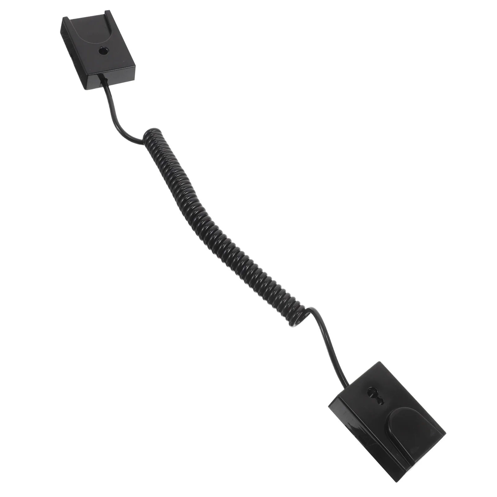 

Mobile Phones Anti-lost Spring Rope Crossbody Lanyard Cell Loss Prevention Black Chain Strap