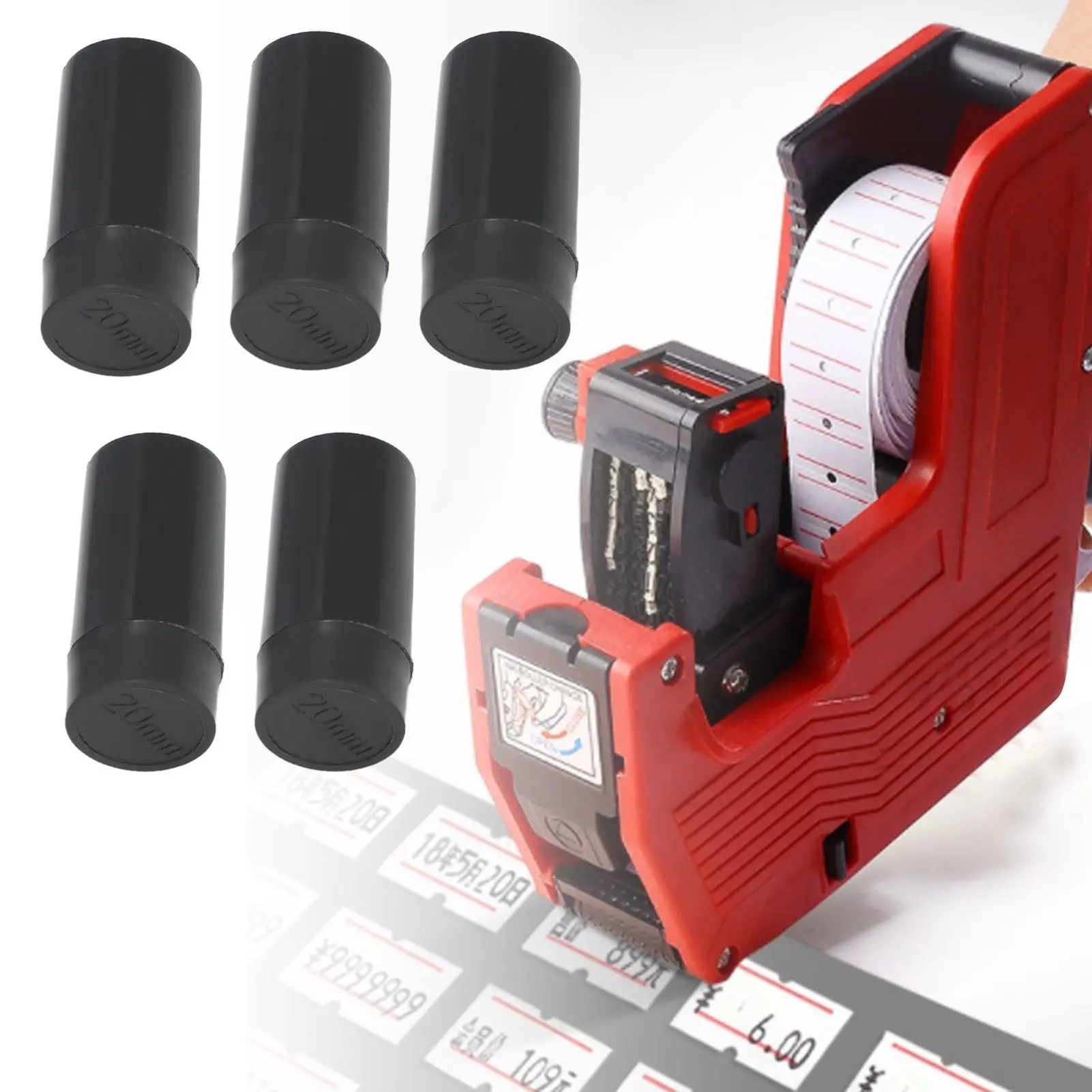 Ink Roll Refill Roller Cartridge 20mm Accessory Set Kit for MX5500 Labeller Roll Cartridge Label Ink Roll Labeller Ink Roll