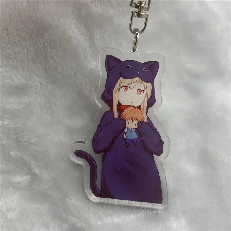 Anime Keychain Shiina Mashiro Acrylic Keyring Strap Figure Hanging Accessories