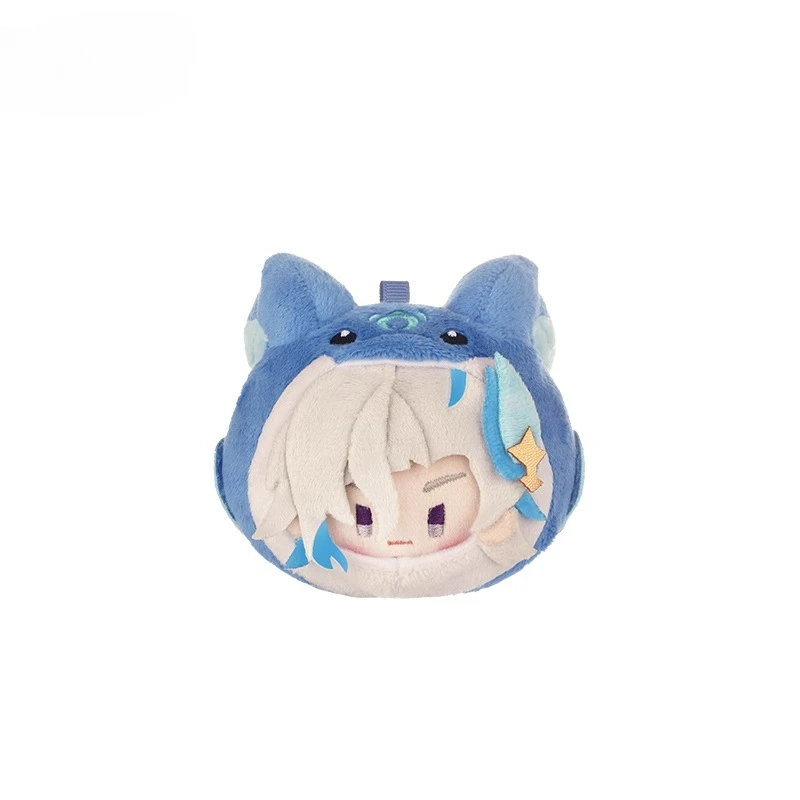 Anime Game Genshin Impact Teyvat Zoo Series Kawaii Cosplay Cotton Dango Doll Keychain Pendant Mini Plushie Toy Figures Fans Gift