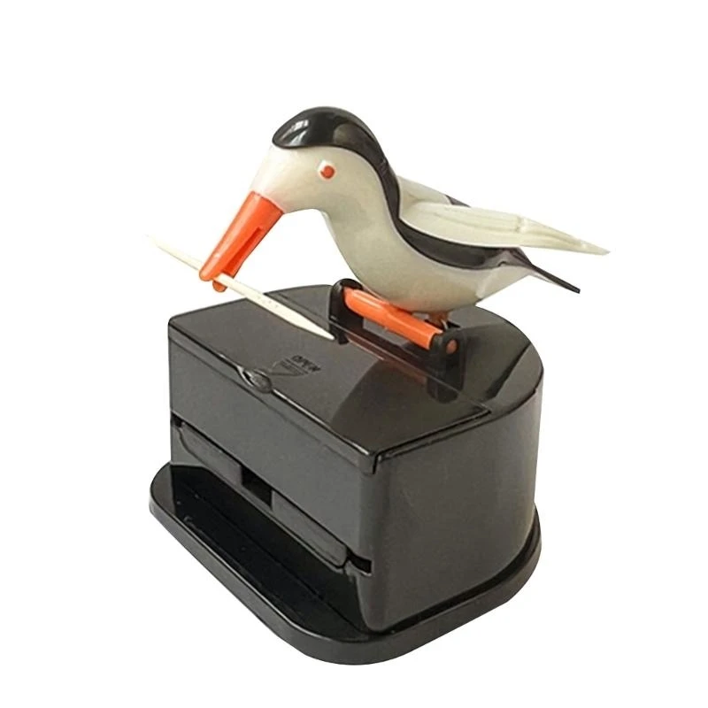 Push Type Toothpick Dispensers Little Bird Toothpick Holder Automatic Toothpick Organizers Box Homes Decorations