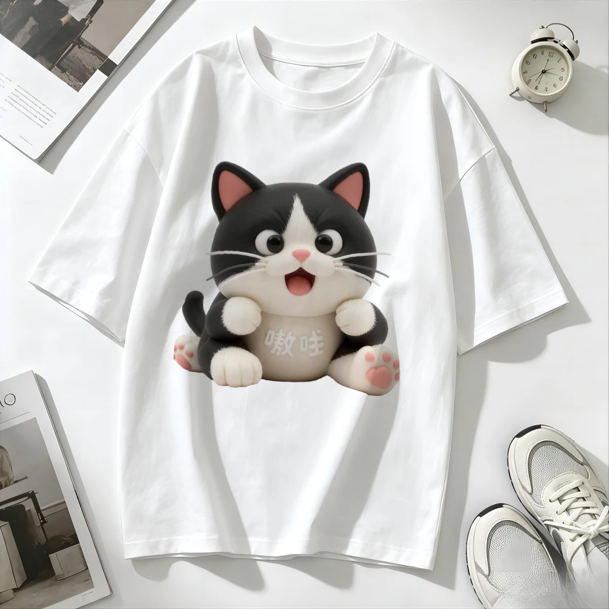 Ethnic Contemporary Fashion - T-Shirts Tunic Silhouette Long Female Bohemian