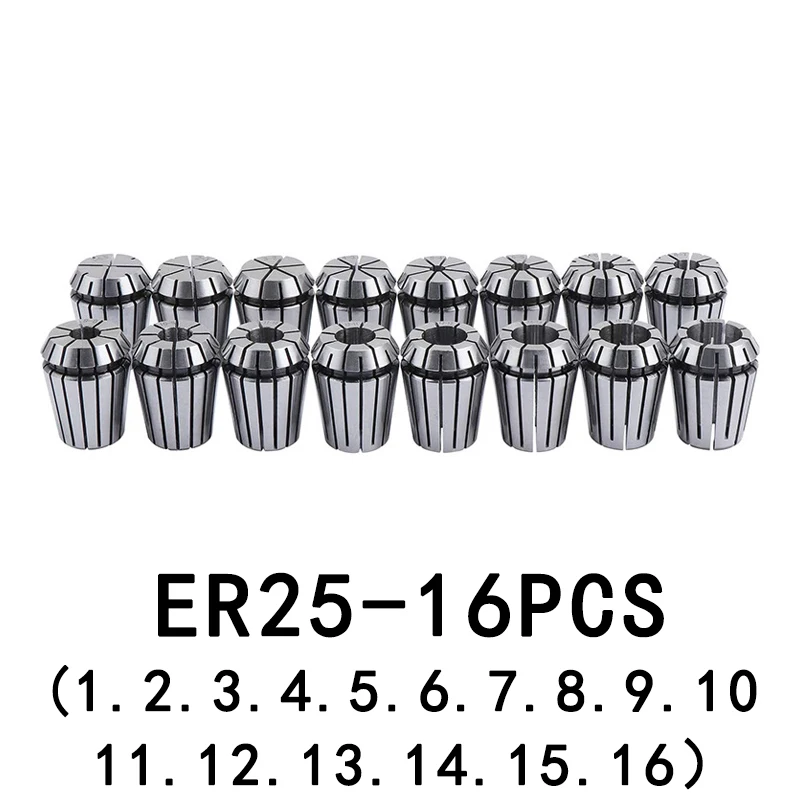 1PC MT2 MT3 MT4 ER25 Morse Taper 9PCS ER25 Spring Collet 1PCS ER25 Wrench For 1-16MM Chuck Clamp CNC Milling Lathe tool