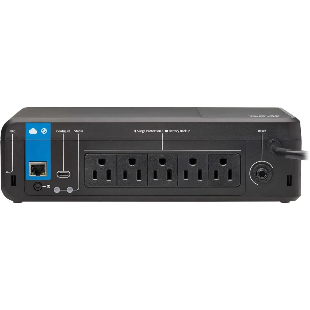 Batterie de secours et protection contre les surtensions UPS 850 VA connectées dans le cloud, gestion et surveillance à distance, 450 W, 5 prises