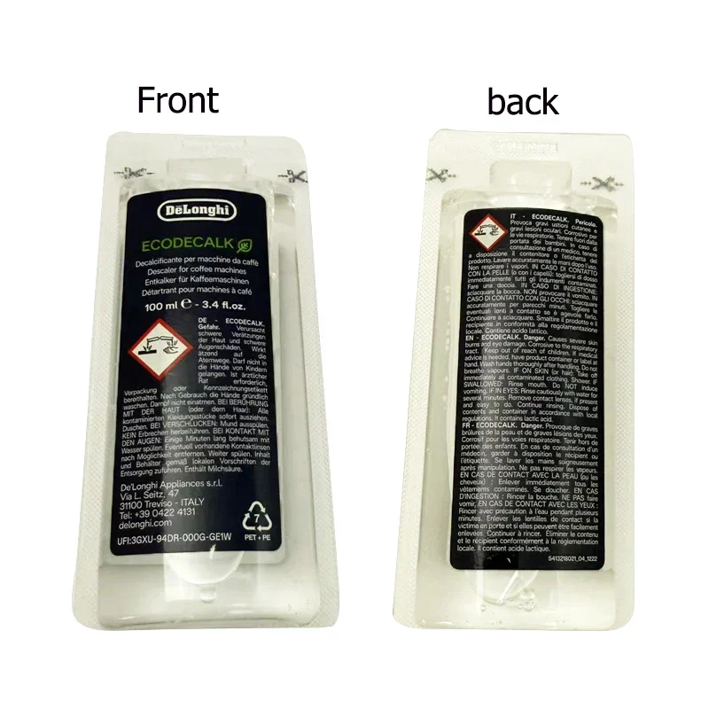 For DELONGHI ECODECALK MINI 100ML DESCALER FOR COFFEE MACHINES Single pack