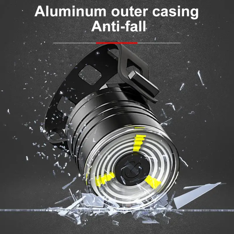 ミニバイクヘッドライト,マウンテンバイクテールライト,防水,白,赤,警告灯,夜間の安全運転