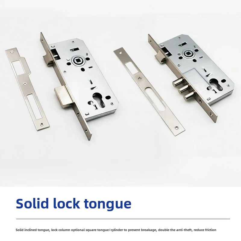 Universal Anti-Theft 8545 Wooden Door Lock Body with Deadbolt & Cylinder Lock for Indoor/Outdoor Bedroom Hotel Security Hardware view 3