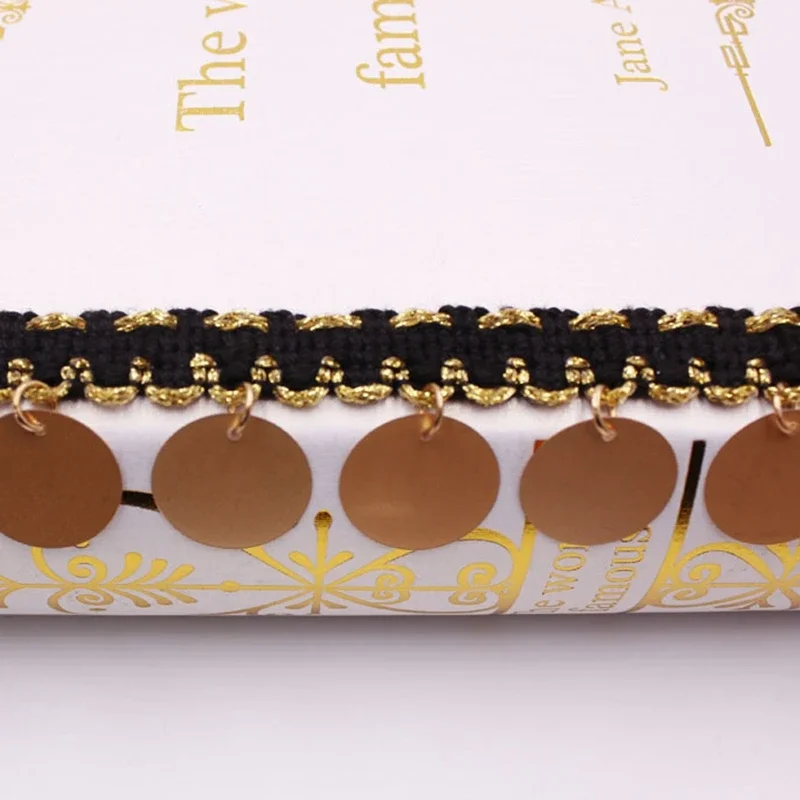 1 Yard Pailletten-Seidenquasten-Bordüre, Spitzenband, Stickerei, Nähzubehör, Quasten für Schmuck, DIY, für Kleidung, Vorhänge, DIY – Detail 6