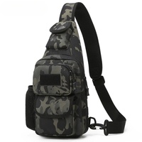 Men's Bags Casual Outdoor Sports Shoulder Messenger Bag, Multifunctional Chest Pack With Water Bottle Pouch