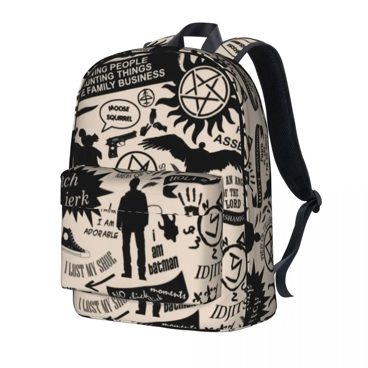 

Supernatural Items Backpack Hello Boys University Backpacks Girl High Quality Soft School Bags Christmas Gift Rucksack