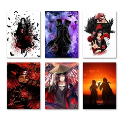 Japan Classic Anime Naruto Uchiha Itachi Poster Sasuke Canvas Painting Prints Home Decoration Wall Child Room Decor Kids Gift