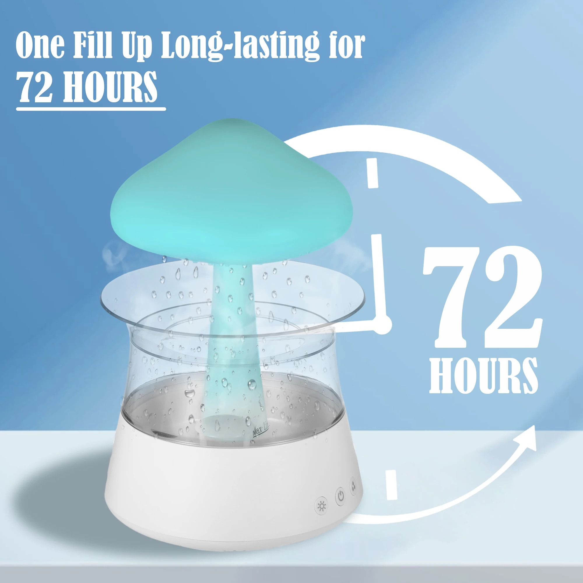 Rain Cloud Night Light Humidifier with Raining Water Drop Sound Portable 7 color Led Light Essential oil diffuser aromatherapy