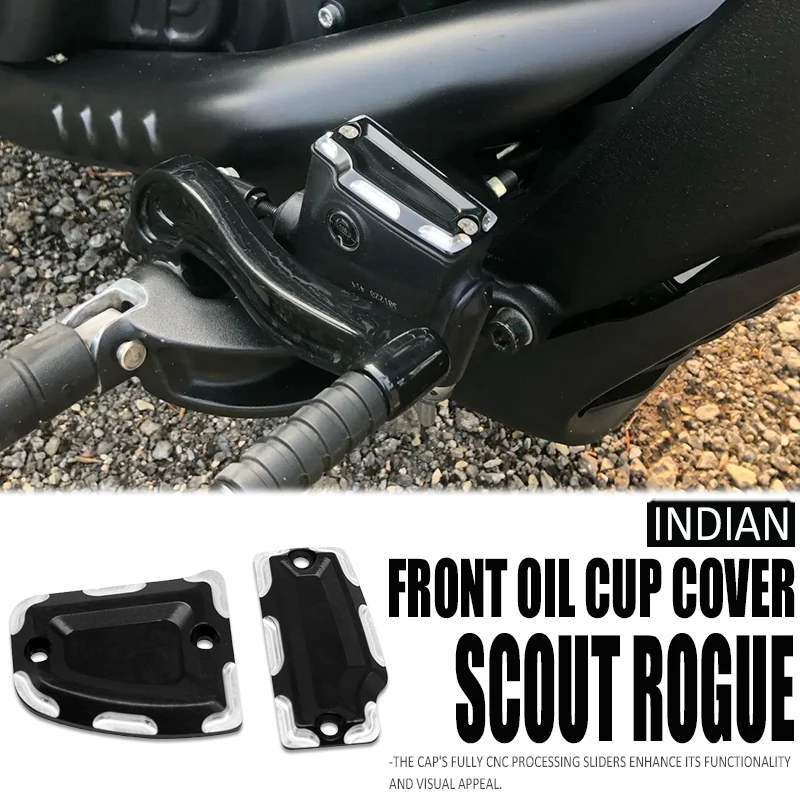 

Новая передняя и задняя крышка бачка тормозной жидкости мотоцикла, алюминиевая крышка главного цилиндра, крышка моторного масла для Indian Scout Sixty Bobber