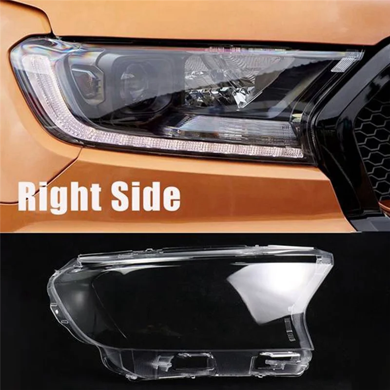 Right Side Headlight Lampshade Headlight Housing Automobile for Ford RANGER Roadrunner Everest Endeavour 2016-2020