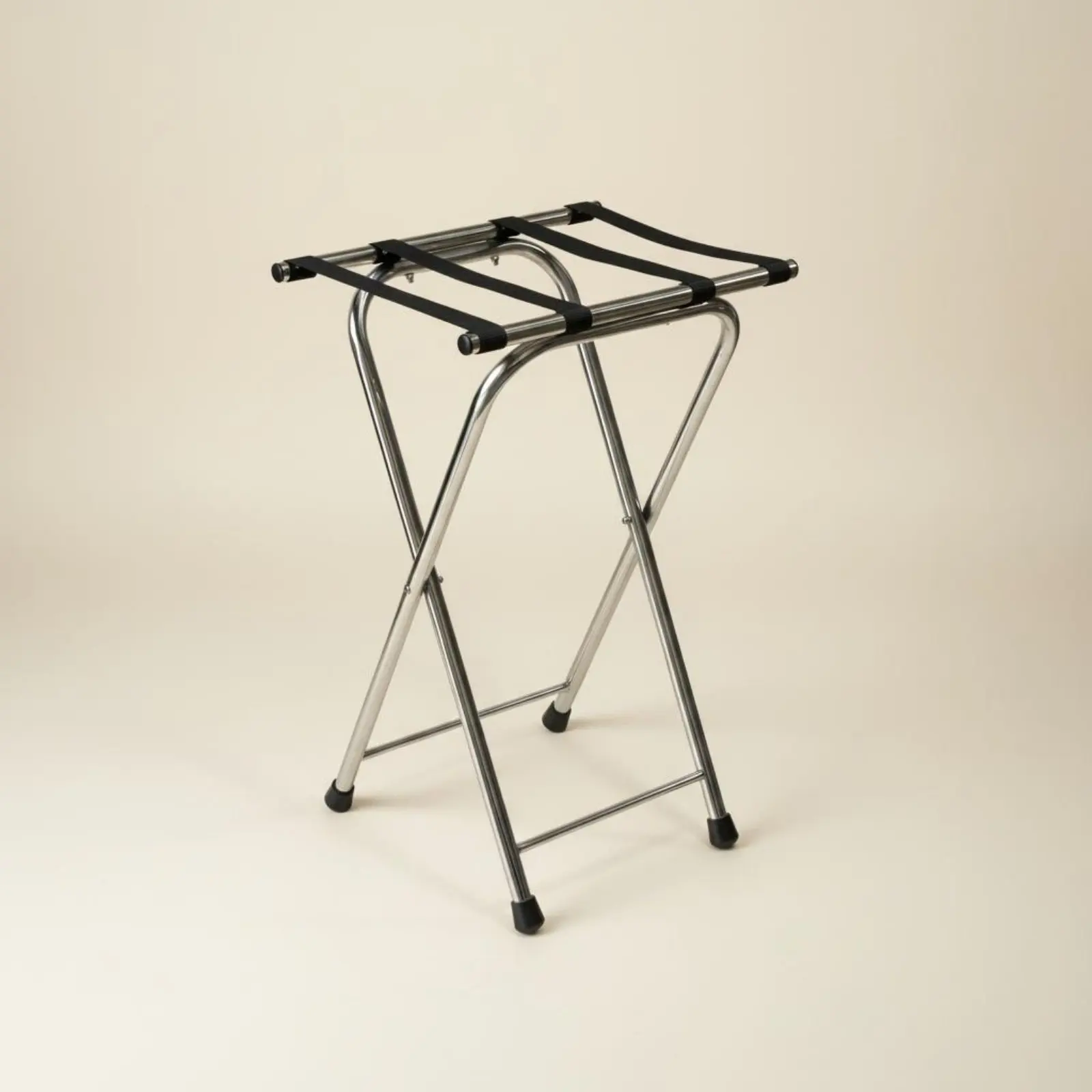 Foldable Hotel Luggage Rack Easy to Carry Stainless Steel Luggage Rack Folding Baggage Stand Sturdy Guest Furniture Heavy Duty 6