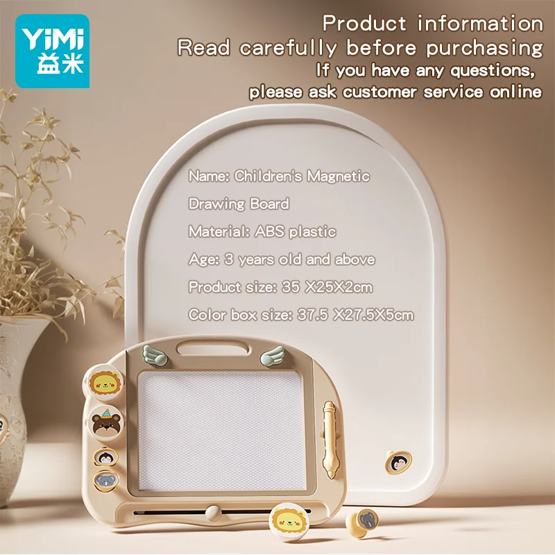 YIMI Kids Magnetische Tekentafel Schrijfbord Magnetische Tekentafel Voor Kinderen Mahinan Budak Perempuan Lelaki Educatief Speelgoed La