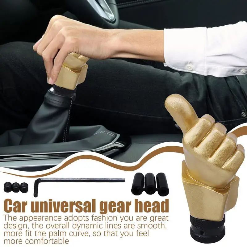 Automatic Transmission Shift Lever Knob Thumb Up Shaped Manual Shift Knobs Automatic Gear Shift Handle Lever Resin Car Grip