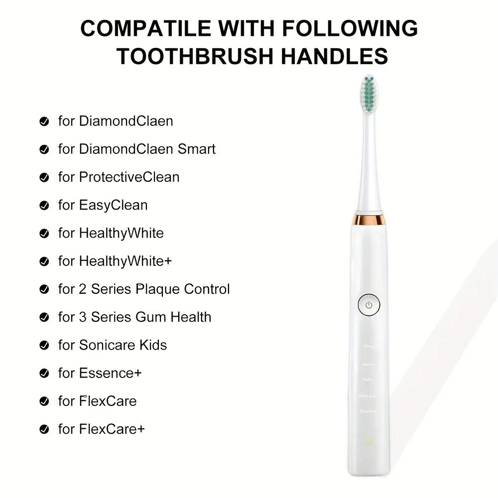 4/8/12/16/20PCS Electric Toothbrush Replacement Heads Dupont Bristles Nozzles Tooth Brush Head For  HX3/6/9 Series BL551