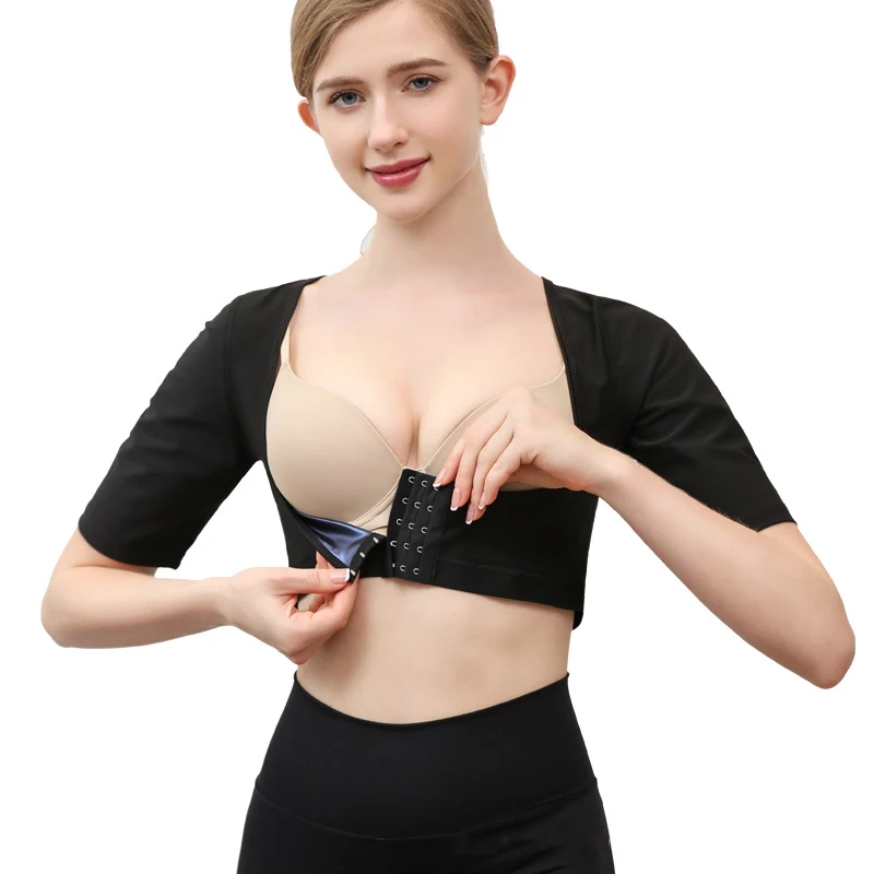 Tank top short sleeved Upper Arm Shaper Post Surgical Slimmer Compression Sleeves Posture Corrector Tops Shapewear for Women