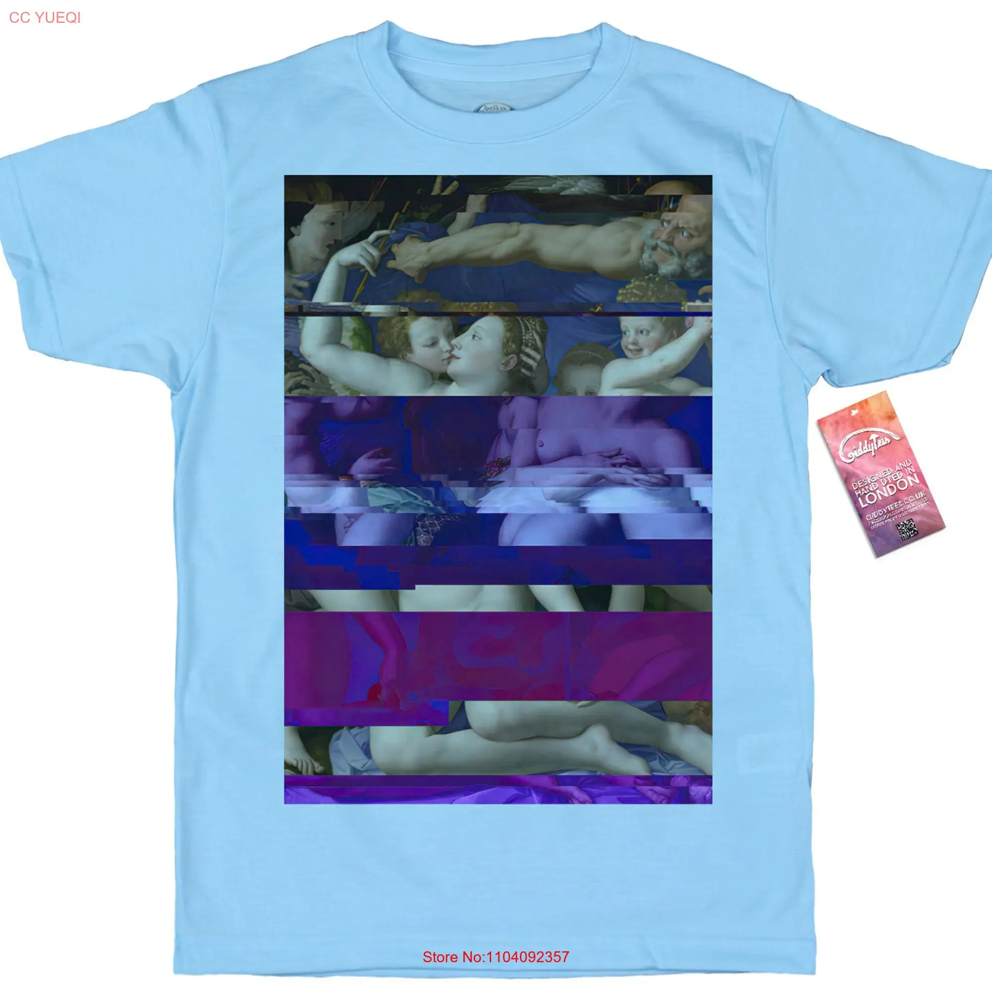 Venus Cupid Folly and Time Glitch T shirt Agnolo Bronzino long or short sleeves