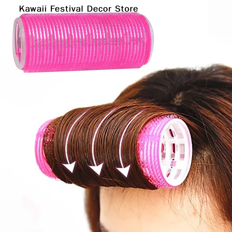 1pc Large Self-Adhesive Hair Rollers Hairdressing Home Use DIY Magic Styling Roller Roll Curler Hair Women Beauty Tools 3 Styles