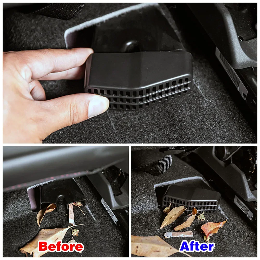 For Honda Jazz Fit 2021-2025 Under Seat AC Heat Floor Air Conditioner Vent Outlet Grille Protective Cover Car Interior Trim