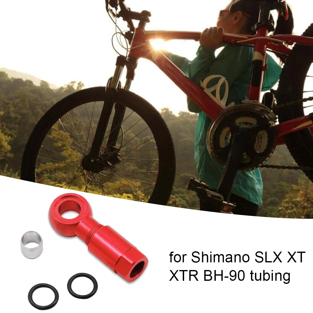 Mountain Oil Needle Olive Heads Disc Brake Hose Connector Spare Parts Replacement for Shimano SLX XT XTR BH-90