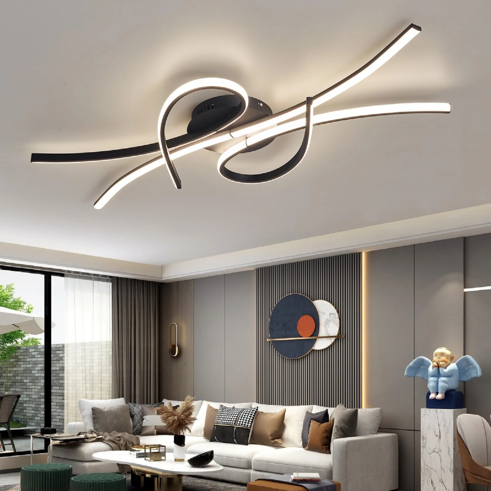 

New Modern LED Ceiling Lights For Living Room Dining Room Bedroom Ceiling Chandeliers Nordic Minimalist Home Decor Light Fixture