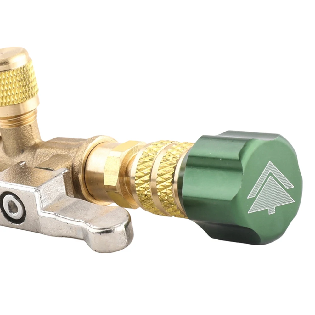 Ferramenta para Remoção de Núcleo de Válvula com Adaptadores de Latão (1/4" MFL-5/16 FFL) Kit de Ferramentas para Válvulas R22, R12, R407, R410, R404, R32 com Tamanho Duplo SAE