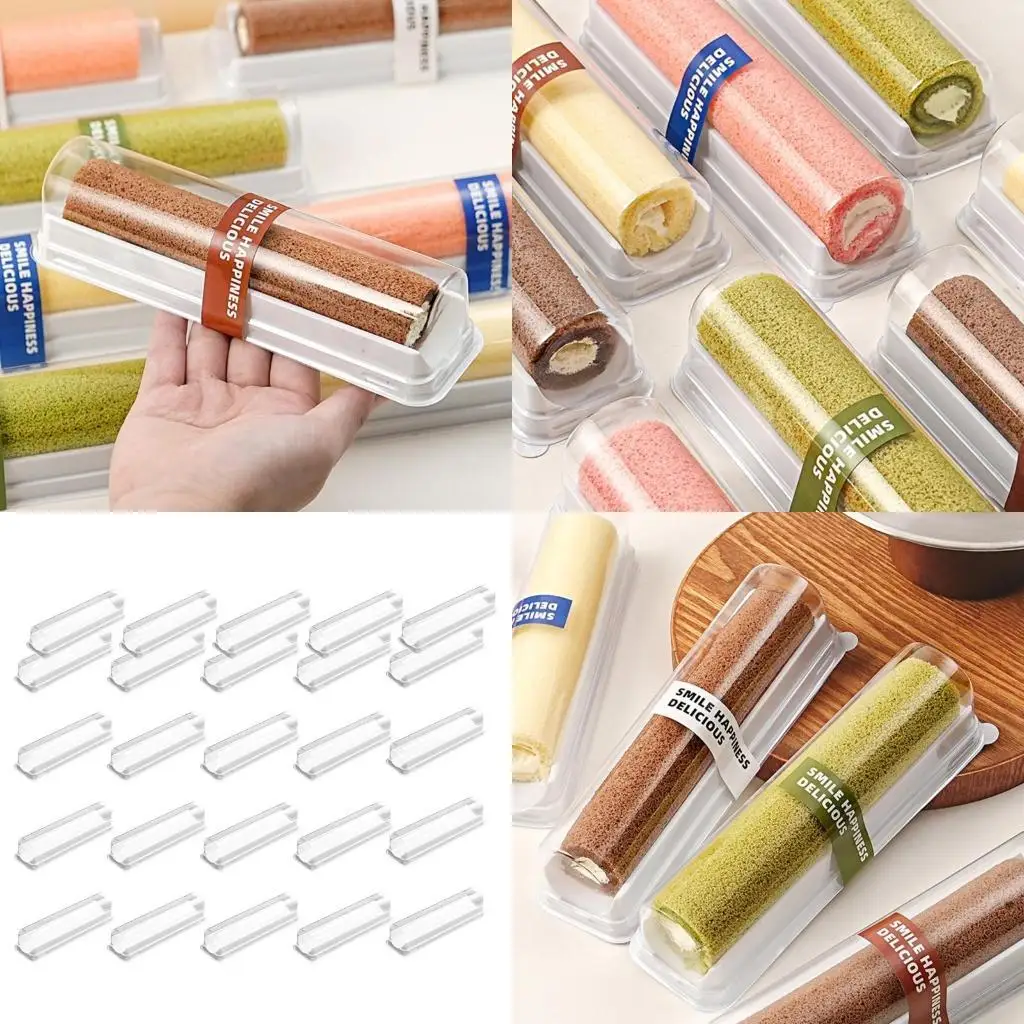 

E8BD 25 Pieces Clear Pastry Boxes Portable Accessory for Special Occasions Use