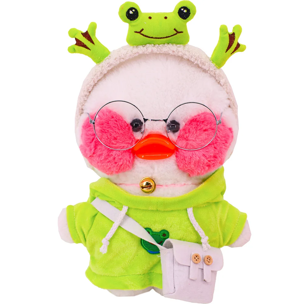 Free Shipping 3 PCS/Set Hair Band + Clothes + Bag Duck Clothes Accessories 30 Cm Lalafanfan Soft Animal Plush Toy Dress, Gifts