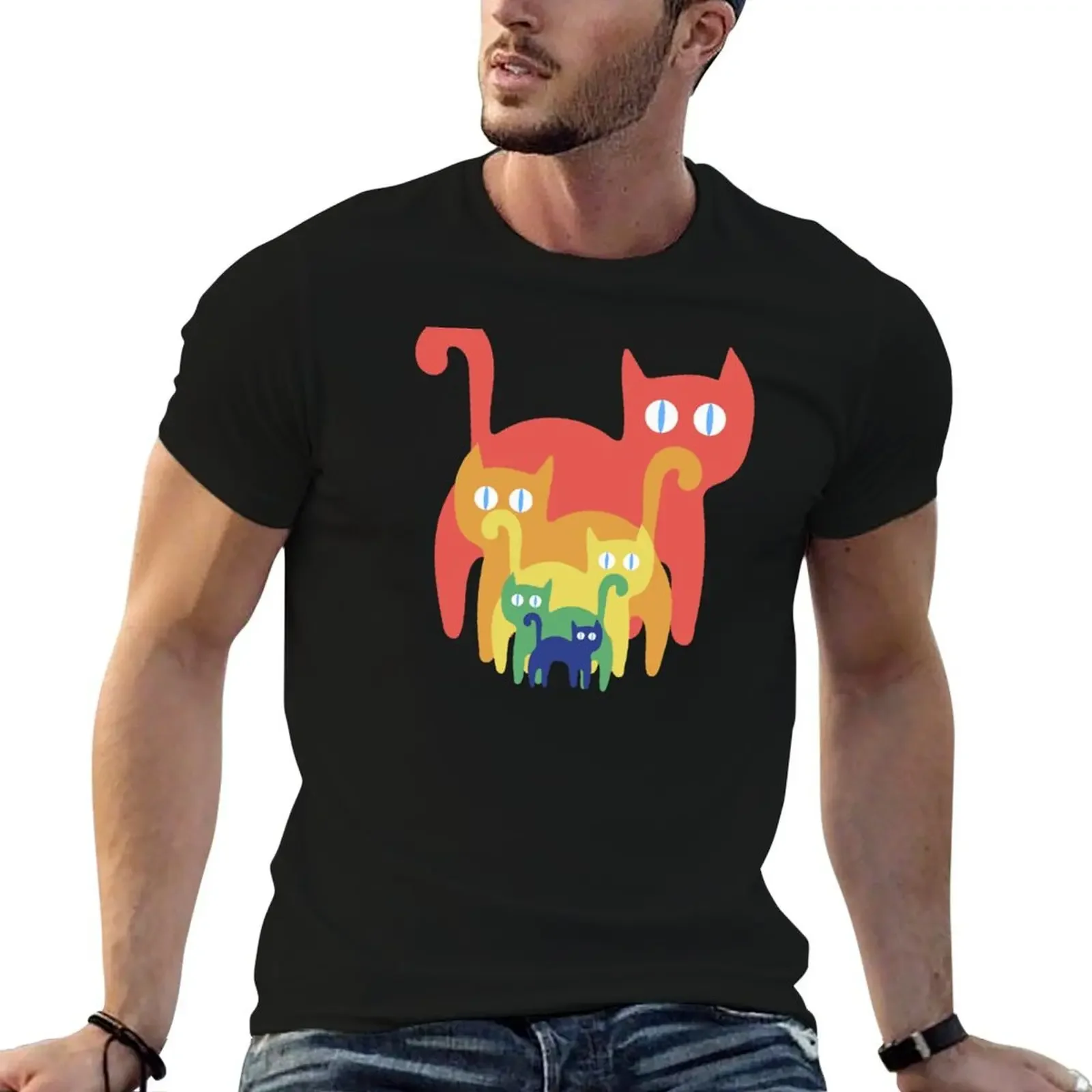 Rainbow Cats T-Shirt shirts graphic sweat shirts men graphic