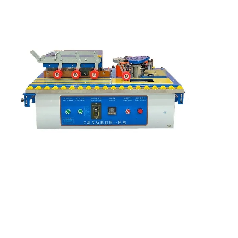 2000W Edge Banding machine Portable small Curved Line Home Decoration Double-sided Glue Edge Banding machine