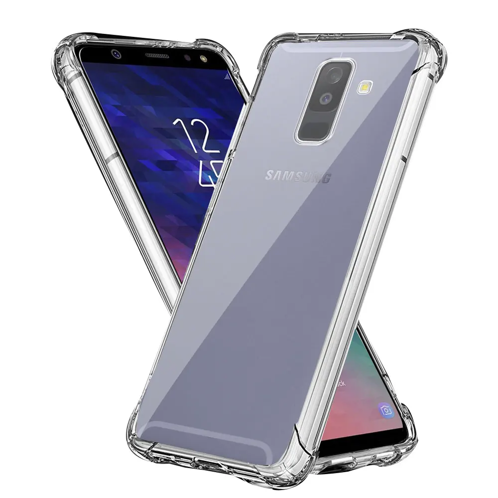 Чехол для Samsung A6 Plus 2018, прозрачный противоударный чехол для телефона, прозрачный силиконовый мягкий чехол для Samsung Galaxy A6 + A6Plus, фотооболочка