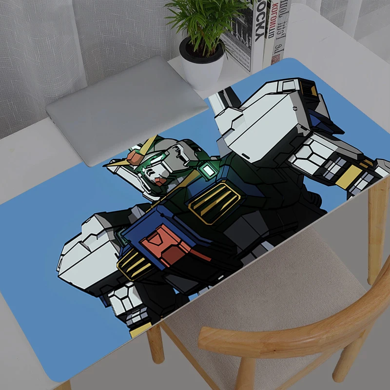 Tapis de souris grand format Mobile Suit Gundam Gamer XXL, tapis de bureau pour clavier et souris, tapis en caoutchouc pour jeux, tapis de souris pour ordinateur portable