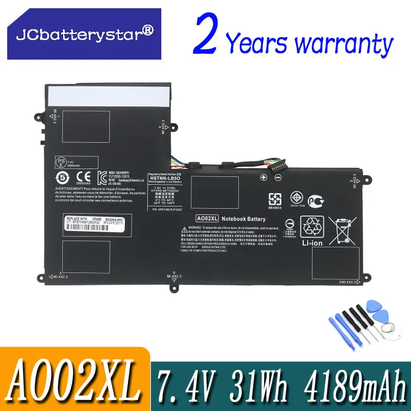 

JC AO02XL Battery For HP ElitePad 1000 G2 Series HSTNN-LB5O HSTNN-C78C HSTNN-IB5Q 728250-1C1 728558-005 728250-421 A002XL