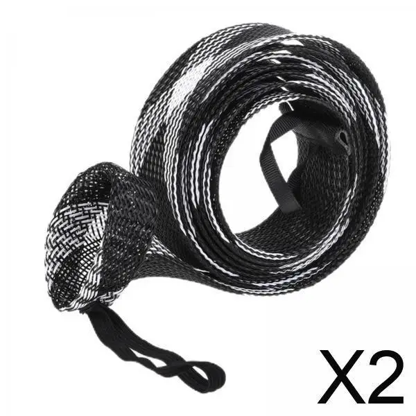 

2xЗащитный чехол для перчаток с рукавом для удочки и ремешком, черный, белый цвет