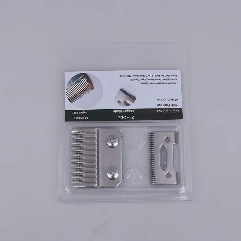 

3Colors Professional Replacement Blades Set 2-Hole Clipper Blade Compatible With Cordless Magic Clip 808 Hair Clippers