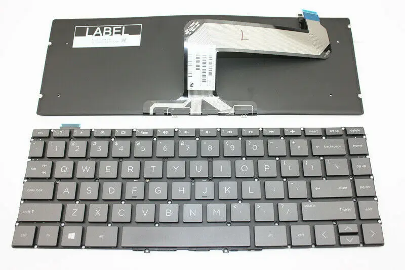 New Original US Replacement Keyboard for HP 13-ak 13-ak0013dx 13-ak0015nr 13-ak1016nr Gray Key Laptop Backlit Without FRAME