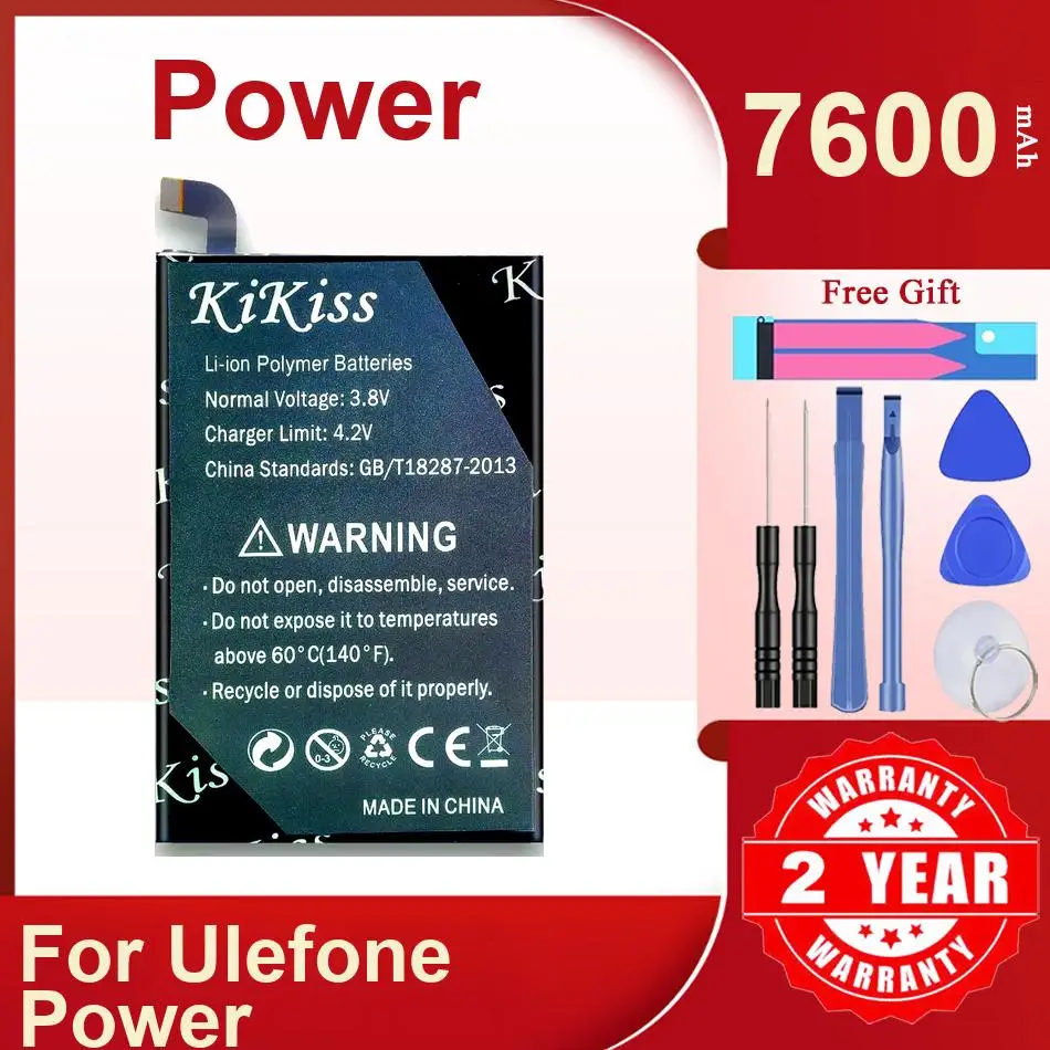 

Аккумулятор Power 7600 мАч для перезаряжаемого мобильного телефона Ulefone премиум-класса