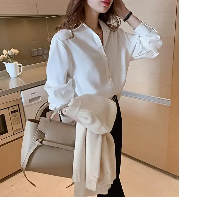 Blouse Women Spring and Summer Loose Professional Chiffon Shirt Blusas Ropa De Mujer