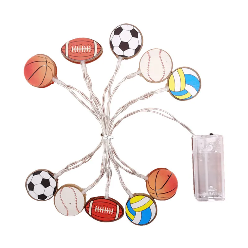 Led الاكريليك الكرة الإضاءة سلسلة غرفة الأطفال الديكور جو الحفلات الدعائم الخفيفة